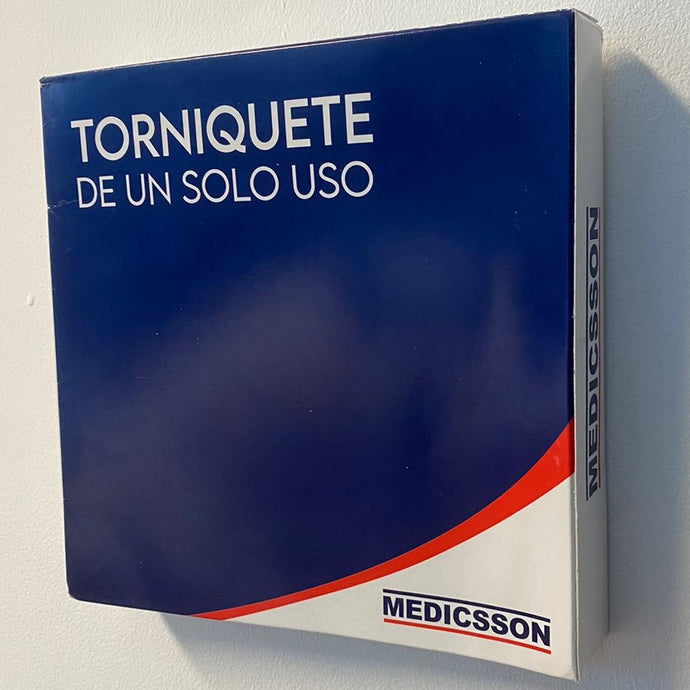 TORNIQUETE DE UN SOLO USO DE PAPEL /PLÁSTICO LIBRE DE LÁTEX